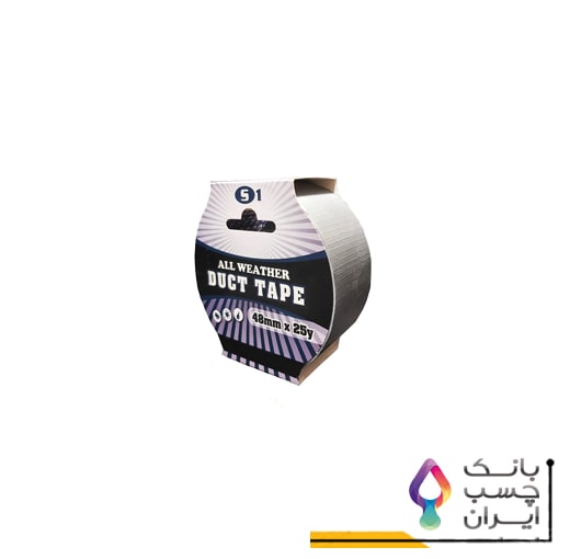 نوار چسب برزنتی داک تیپ 5سانتی متر رنگ طوسی