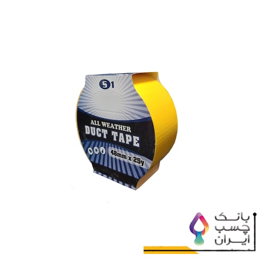 نوار چسب برزنتی داک تیپ 5 سانتی متر رنگ زرد