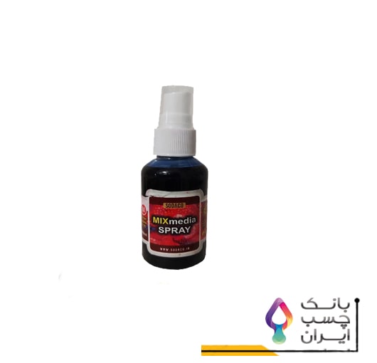 اسپری جوهر رنگ آبی مدل میکس مدیا حجم 75 میلی لیتر-کد01321