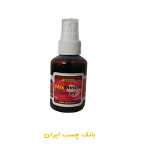 اسپری جوهر رنگ قهوه ای مدل میکس مدیا